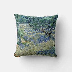 Vincent van Gogh - Olivenhain: Helles Blaues Himme Kissen