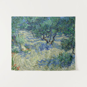 Vincent van Gogh - Olivenhain: Helles Blaues Himme Wandteppich