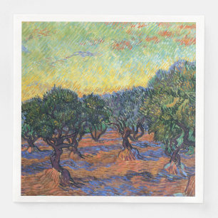 Vincent Van Gogh Olivenhain Impressionismus Kunst Serviette