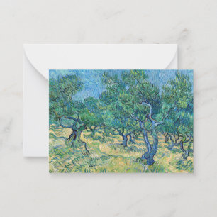 Vincent van Gogh - Olivenhain Mitteilungskarte