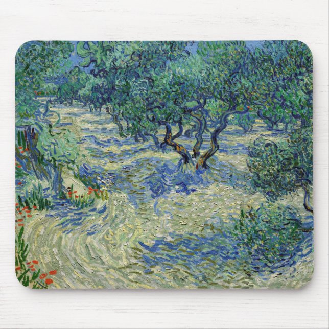 Vincent van Gogh - Olivenhain Mousepad (Vorne)