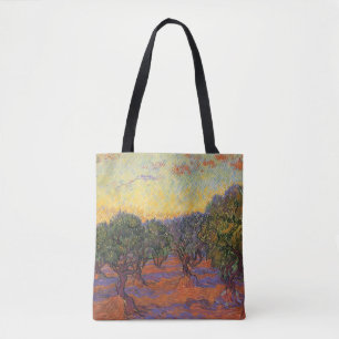 Vincent van Gogh - Olivenhain, orangener Himmel