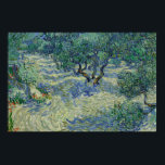 Vincent van Gogh - Olivenhain Poster<br><div class="desc">Obstgarten von Vincent van Gogh, 1889. Vincent van Gogh war ein niederländischer postimpressionistischer Maler, der zu den bekanntesten und einflussreichsten Persönlichkeiten in der Geschichte der Western-Kunst gehört. In etwas mehr als einem Jahrzehnt hat er ungefähr 2100 Kunstwerke erschaffen, darunter etwa 860 Ölgemälde, die meisten davon in den letzten zwei Jahren...</div>