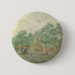 Vincent van Gogh - Olivenpflücker Button