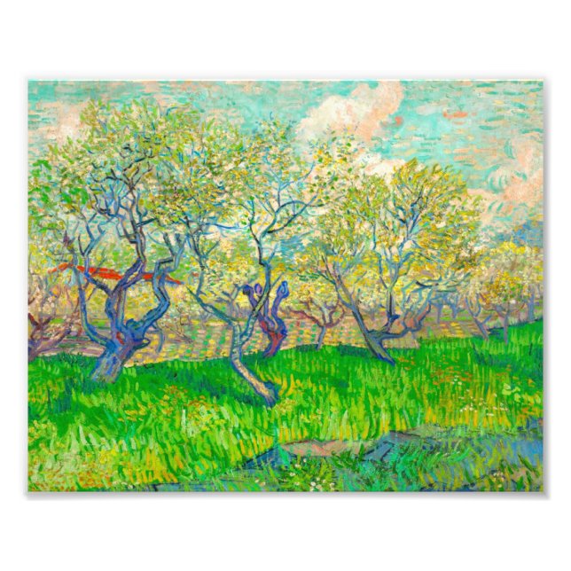 Vincent van Gogh Orchard in Blossom Fotodruck (Vorne)