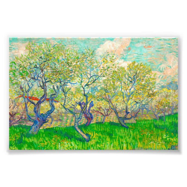 Vincent van Gogh Orchard in Blossom Fotodruck (Vorne)