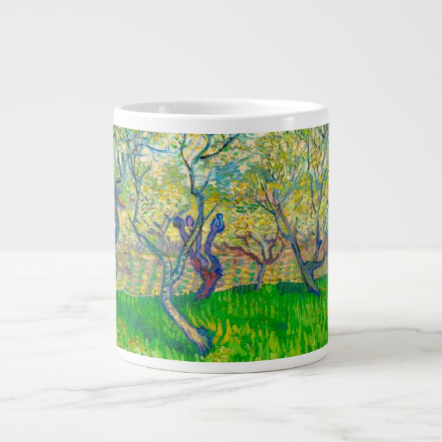 Vincent van Gogh Orchard in Blossom Jumbo-Tasse (Vorderseite)