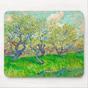 Vincent van Gogh Orchard in Blossom Mousepad