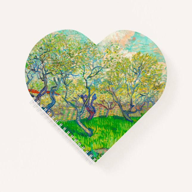 Vincent van Gogh Orchard in Blossom Notizbuch (Vorderseite)
