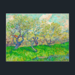 Vincent van Gogh Orchard in Blossom Postkarte<br><div class="desc">Postkarte mit Vincent van Goghs Ölgemälde Orchard in Blossom (1889). Schöne Pflaumenbäume blühen in Arles,  Frankreich,  ihre Blätter und Früchte. Ein wunderbares Geschenk für Liebhaber des Post-Impressionismus und holländische Kunstsammler!</div>