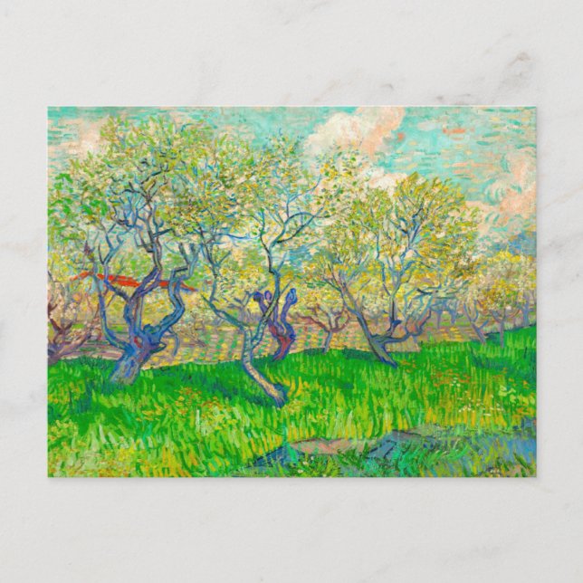 Vincent van Gogh Orchard in Blossom Postkarte (Vorderseite)