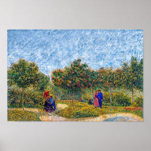 Vincent Van Gogh - Paare im Park Poster