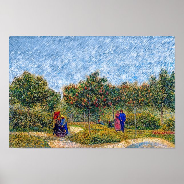 Vincent Van Gogh - Paare im Park Poster (Vorne)