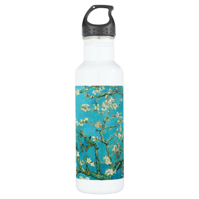 Vincent Van Gogh painting Almond Blossoms Edelstahlflasche (Vorderseite)