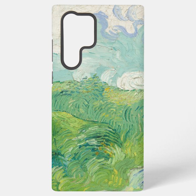 Vincent Van Gogh painting Green wheat field  Samsung Galaxy Hülle (Rückseite)