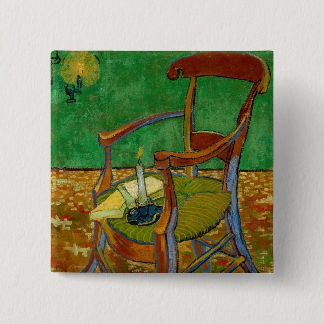 Vincent van Gogh - Paul Gauguins Sessel Button (Vorderseite)