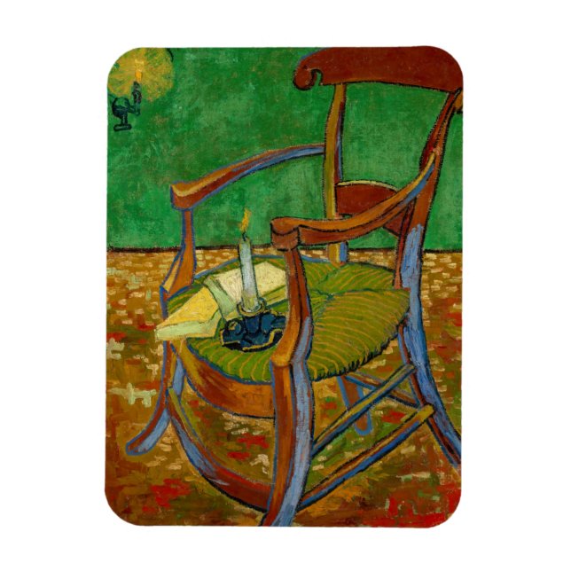 Vincent van Gogh - Paul Gauguins Sessel Magnet (Vertikal)