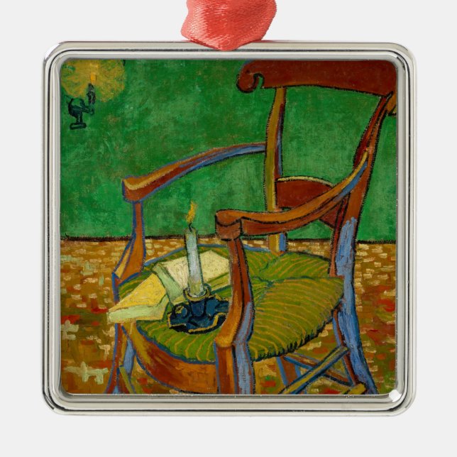 Vincent van Gogh - Paul Gauguins Sessel Ornament Aus Metall (Vorne)