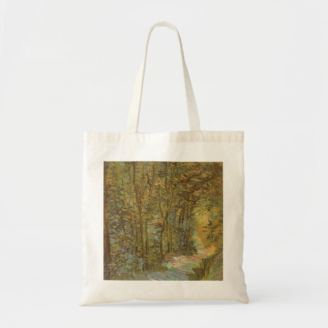 Vincent van Gogh - Pfad im Wald Tragetasche (Vorne)