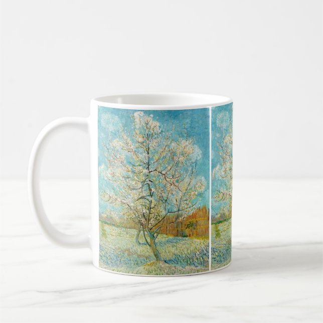 Vincent van Gogh - Pink Peach Tree in Blossom Kaffeetasse (Links)