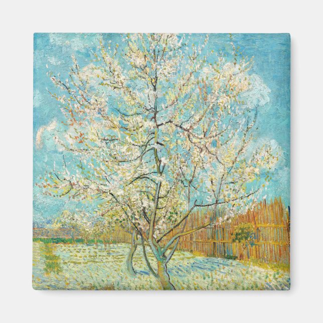 Vincent van Gogh - Pink Peach Tree in Blossom Magnet (Vorne)