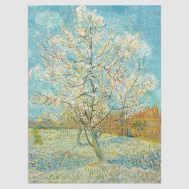 Vincent van Gogh - Pink Peach Tree in Blossom Seidenpapier