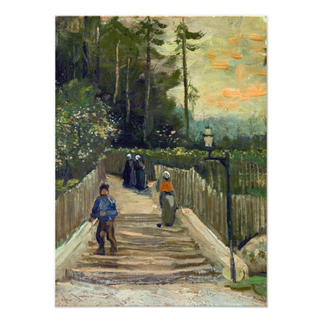 Vincent van Gogh - Piste in Montmartre Fotodruck (Vorne)