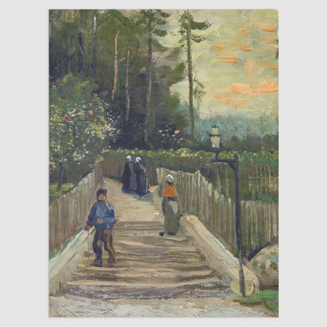 Vincent van Gogh - Piste in Montmartre Seidenpapier (Von Creator hochgeladen)