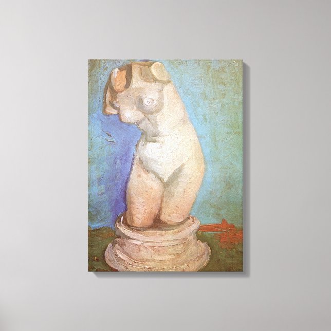 Vincent van Gogh - Plaster Statuette Female Torso Leinwanddruck (Vorderseite)