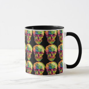 Vincent Van Gogh - Pop Art Halloween Schädel Tasse