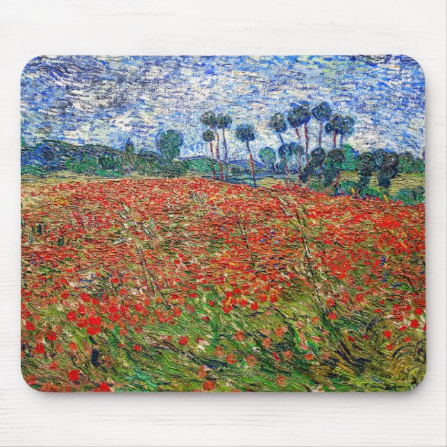 Vincent van Gogh - Poppy Field Mousepad (Vorne)
