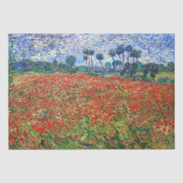 Vincent van Gogh - Poppy Field Seidenpapier