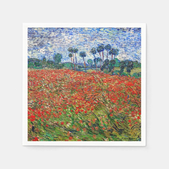 Vincent van Gogh - Poppy Field Serviette (Vorderseite)