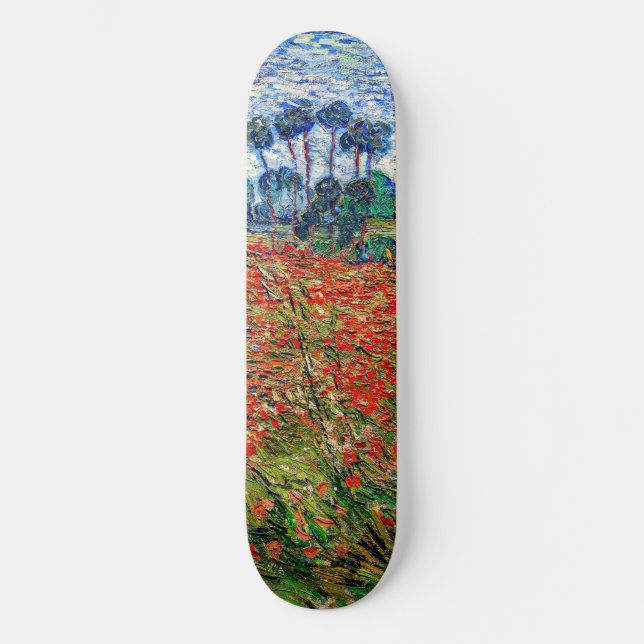 Vincent van Gogh - Poppy Field Skateboard (Vorderseite)
