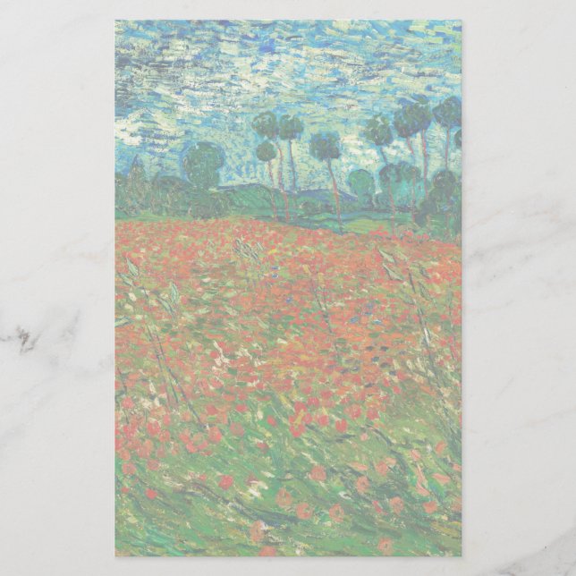 Vincent Van Gogh Poppy Field Vintag Art (Vorderseite)