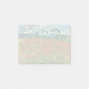 Vincent Van Gogh Poppy Field Vintag Art Post-it Klebezettel