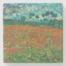 Vincent Van Gogh Poppy Field Vintag Art Steinuntersetzer