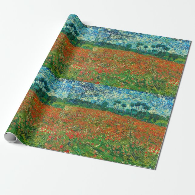 Vincent Van Gogh Poppy Kunsthandwerk Geschenkpapier (Ungerollt)