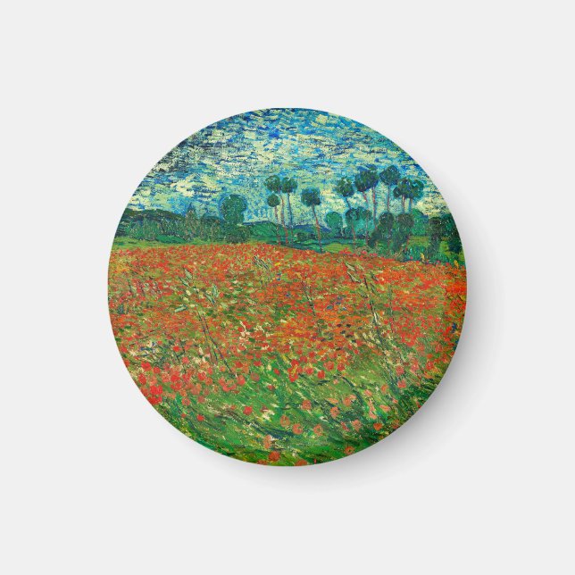 Vincent Van Gogh Poppy Kunsthandwerk Magnet (Vorne)