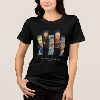 Vincent Van Gogh portrait and qoute Tri-Blend Shirt