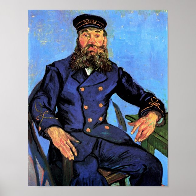 Vincent Van Gogh - Portrait des Postmanns Poster (Vorne)