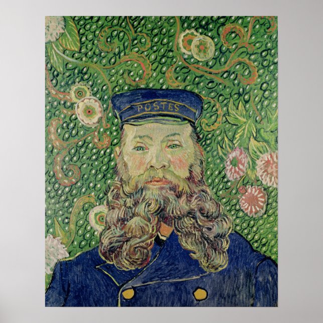 Vincent van Gogh | Portrait des Postmanns Poster (Vorne)