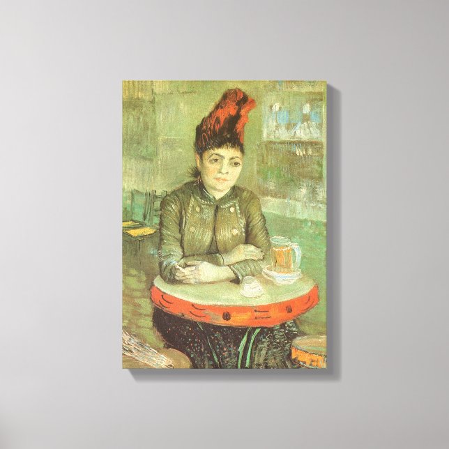 Vincent van Gogh - Portrait von Agostina Segatori Leinwanddruck (Vorderseite)