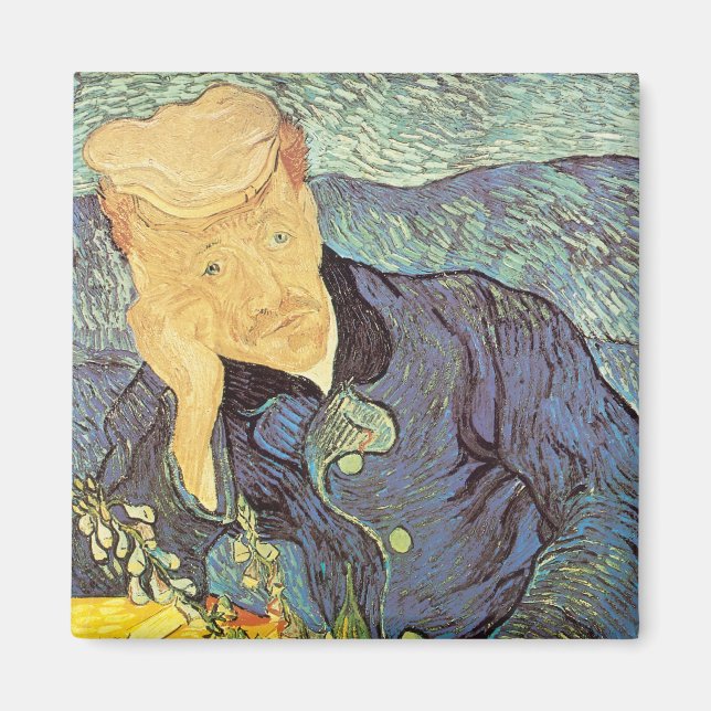 Vincent van Gogh - Portrait von Doktor Gachet Magnet (Vorne)