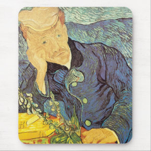 Vincent van Gogh - Portrait von Doktor Gachet Mousepad