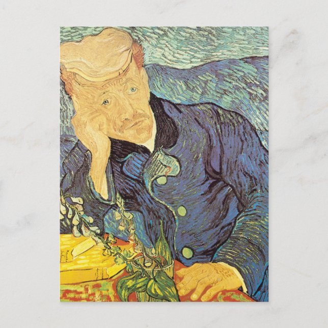 Vincent van Gogh - Portrait von Doktor Gachet Postkarte (Vorderseite)