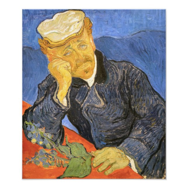Vincent Van Gogh - Portrait von Dr. Paul Gachet Fotodruck (Vorne)
