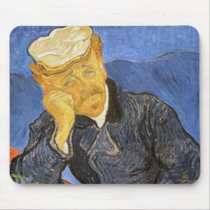 Vincent Van Gogh - Portrait von Dr. Paul Gachet Mousepad