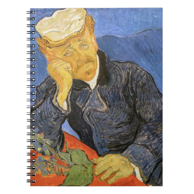Vincent Van Gogh - Portrait von Dr. Paul Gachet Notizblock (Vorderseite)