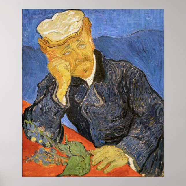 Vincent Van Gogh - Portrait von Dr. Paul Gachet Poster (Vorne)